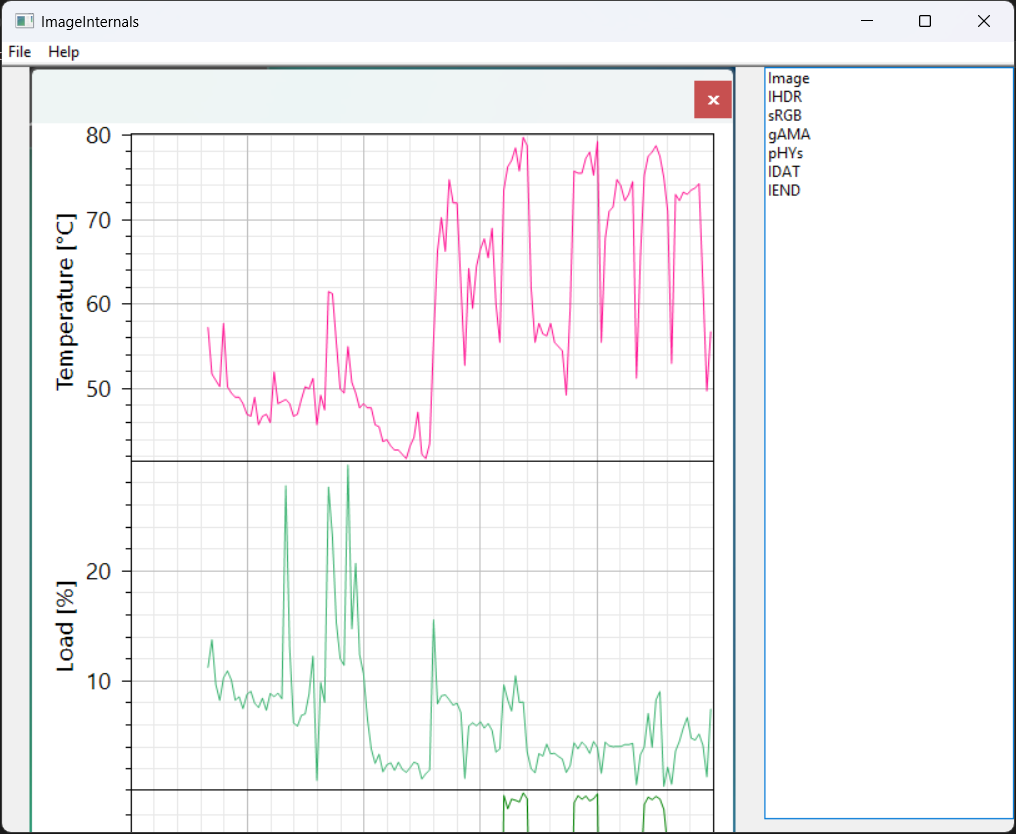 A screenshot of ImageInternals
